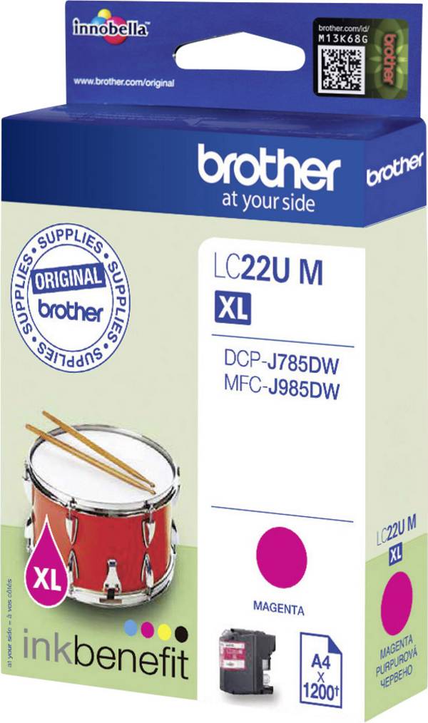 Brother Ink LC-22U M originál  purppurová LC-22 UM