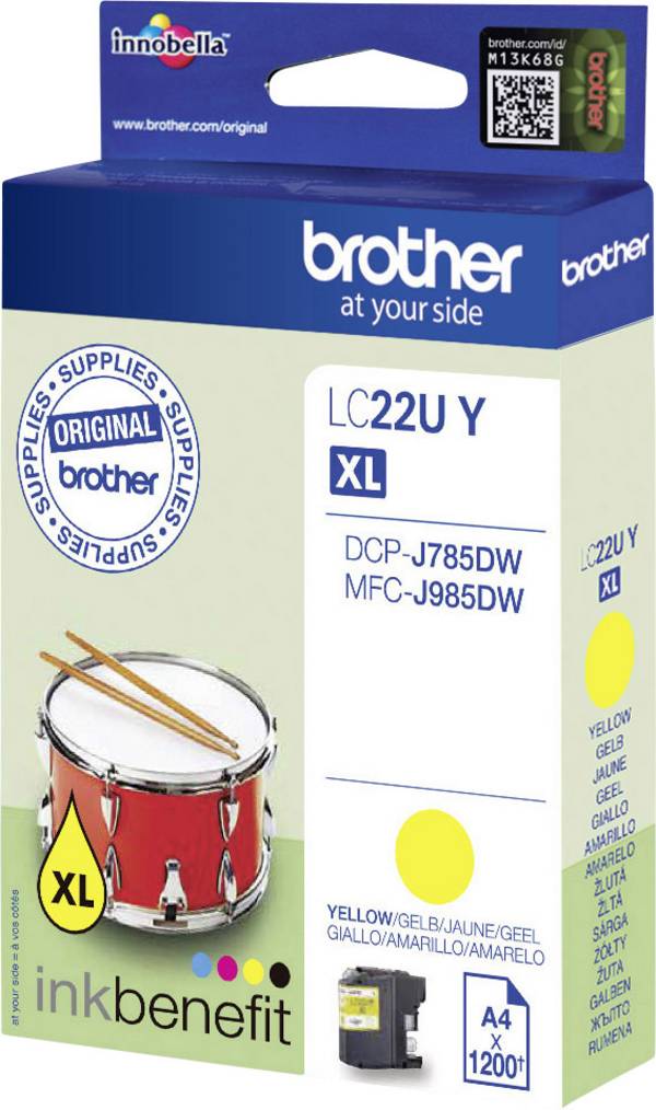 Brother Ink LC-22U Y originál  žlutá LC-22 UY
