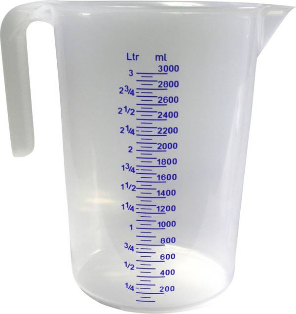 odměrka 3 l polyetylén