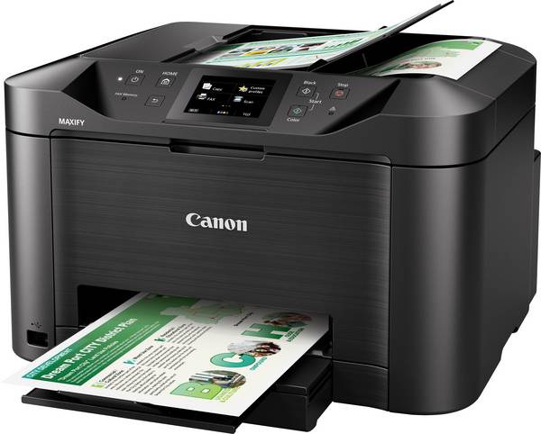 Canon CANON - MAXIFY MB5150 600 x 1200 dpi 24 ipm b/n - Tintenstrahldruck - Farbig multifunkční tiskárna inkoustová barevná  A4 tiskárna, skener, kopírka, fax LAN, Wi-Fi, duplexní, duplexní ADF