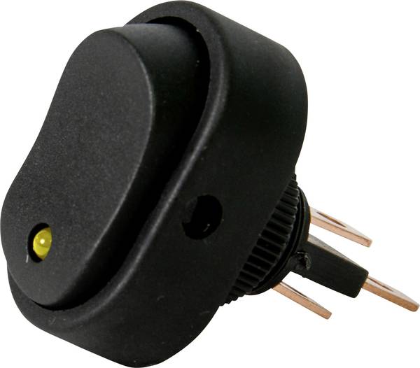 HP Autozubehör 28471 kolébkový přepínač do auta, 1x vyp/zap, 12 V, 16 A