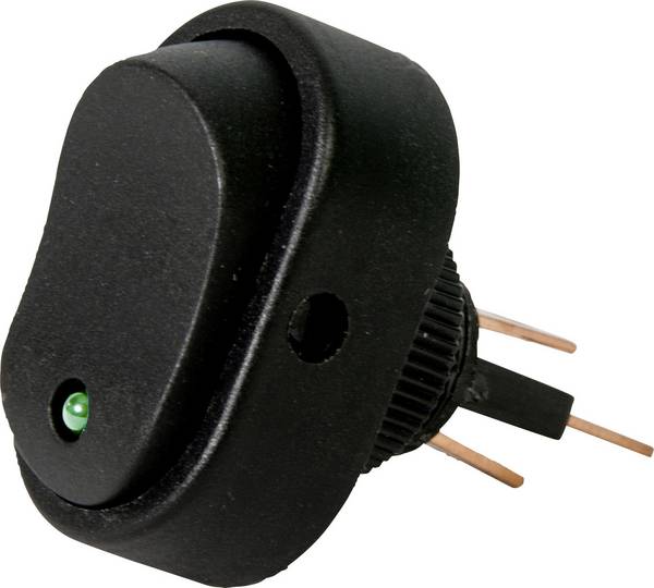 HP Autozubehör 28473 kolébkový přepínač do auta, 1x vyp/zap, 12 V, 16 A
