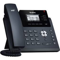 Šnúrový telefón, VoIP Yealink SIP-T40P konektor na slúchadlá, handsfree farebný-TFT/LCD čierna