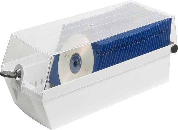 HAN  box na CD 60 CD/DVD/Blu-ray plast, polystyren světle šedá 1 ks (š x v x h) 16.8 x 15 x 36.5 cm 9260-11