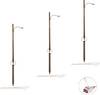Woodland Scenics H0 lampa na dřevěném stožáru jednoduché WJP5630 3 ks