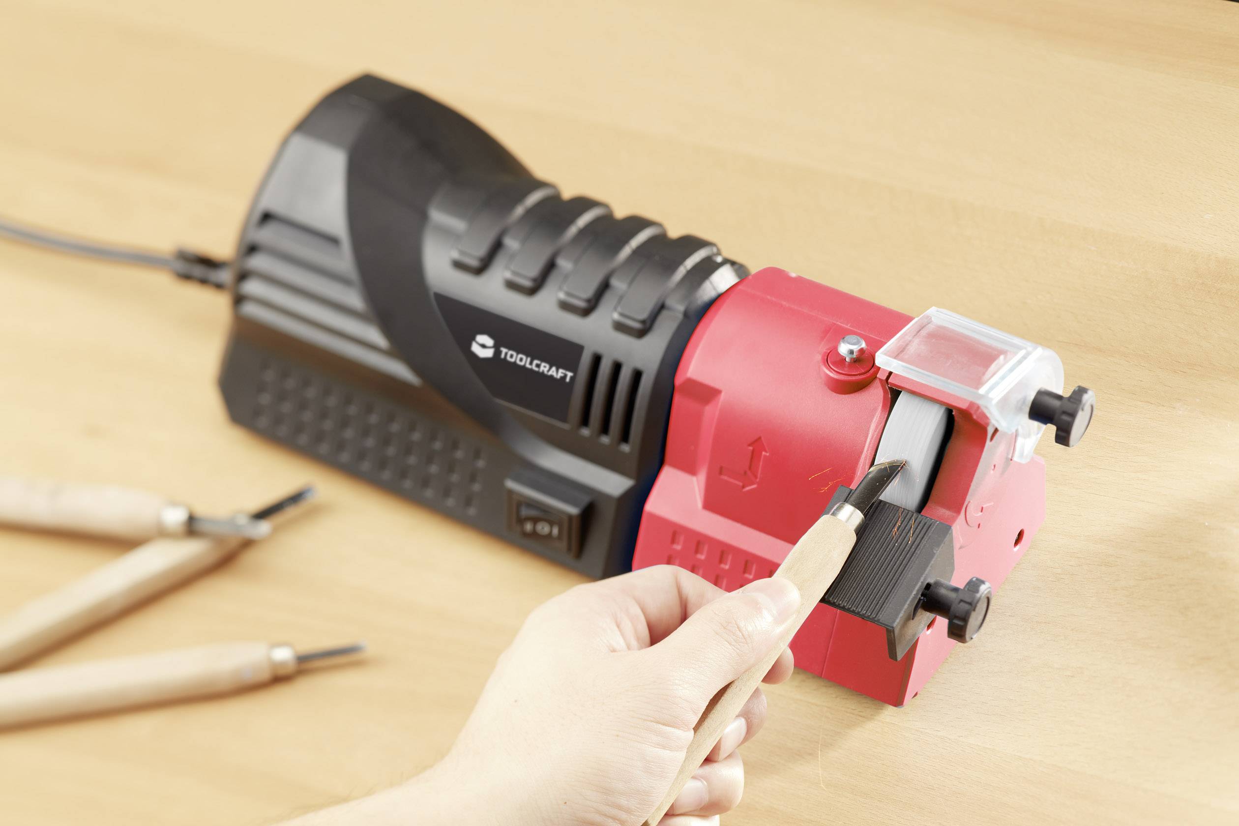 TOOLCRAFT S1D-DW03-58 1485219 univerzální ostřička 110 W 42 mm, 58 mm, 51 mm-5