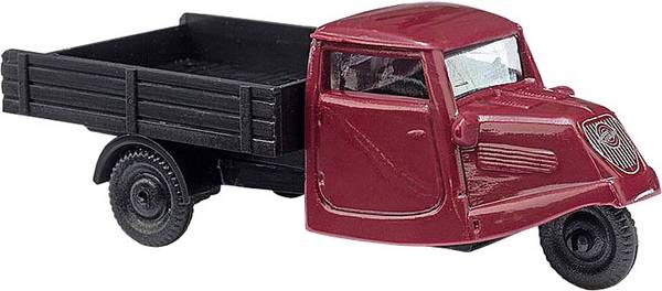 Busch 89103 H0 model nákladního vozidla Tempo tříkolka bordeaux