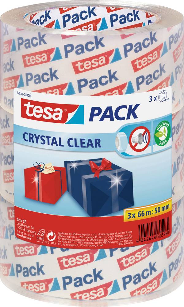 tesa ULTRA STRONG 57831-00000-01 balicí lepicí páska TESAPACK® čirá (d x š) 66 m x 50 mm 3 ks