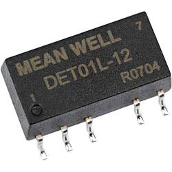 DC/DC měnič napětí, SMD Mean Well DET01L-15, 5 V/DC, +15 V/DC, -15 V/DC, +33 mA, 1 W, Počet výstupů 2 x