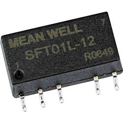 DC/DC měnič napětí, SMD Mean Well SFT01M-12, 12 V/DC, 12 V/DC, 84 mA, 1 W, Počet výstupů 1 x
