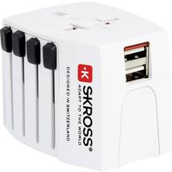 Cestovní adaptér s USB nabíječkou Skross MUV USB 1.302930