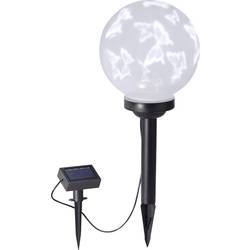 LED solární dekorativní osvětlení – motýl LeuchtenDirekt Kira, 0.2 W, IP44, bílá