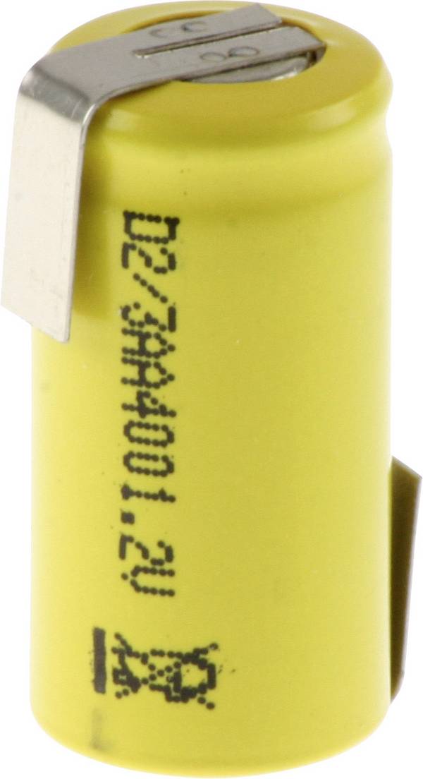 Mexcel D-2/3AA400 speciální akumulátor 2/3 AA pájecí špička ve tvaru Z, Flat-Top  Ni-Cd 1.2 V 400 mAh 1 ks