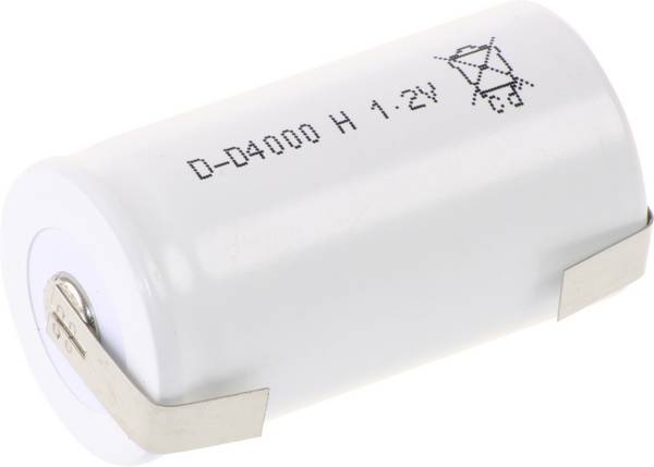Mexcel D4000H speciální akumulátor Velké mono odolné vůči vysokým teplotám, pájecí špička ve tvaru U, Flat-Top  Ni-Cd 1.2 V 4000 mAh 1 ks