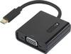 Renkforce RF-4472889 USB / VGA adaptér [1x USB-C® zástrčka - 1x VGA zásuvka] černá pozlacené kontakty 15.00 cm