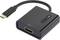 Černý adaptérový kabel USB-C na HDMI, který se používá k propojení počítače se zařízeními HDMI, jako jsou monitor nebo televize.