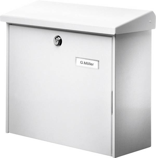 Burg Wächter 4120 COMFORT 913 W poštovní schránka ocelový plech bílá na klíč