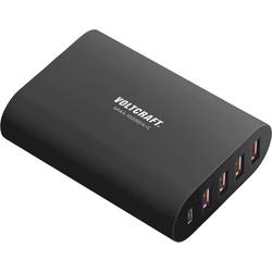 Superrychlá USB nabíječka pro 5 zařízení VOLTCRAFT SPAS-10200/4+C, 10200 mA, černá