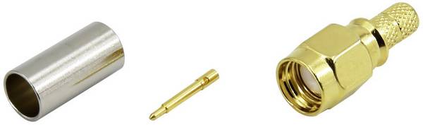 Conrad Components 1493153 SMA konektor zástrčka, rovná 50 Ω 1 ks