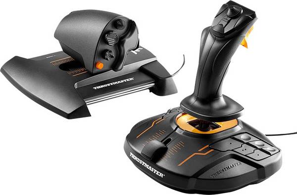 Thrustmaster T16000M FCS HOTAS joystick USB PC černá vč. posuvných regulátorů