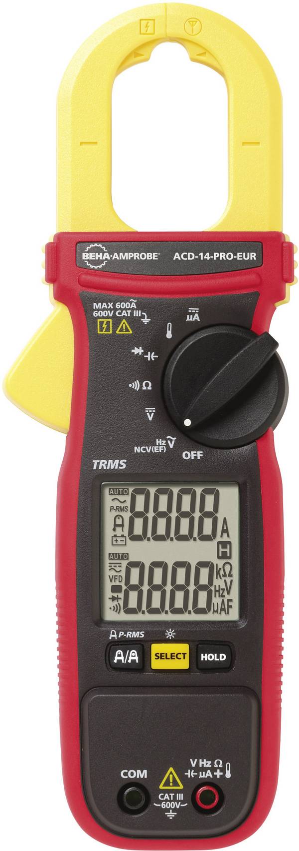 Beha Amprobe ACD-14-PRO-EUR digitální proudové kleště, multimetr, Kalibrováno dle (DAkkS), CAT III 600 V, Displej (counts): 6000