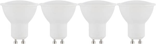 Müller-Licht 400260 LED Energetická třída (EEK2021) G (A - G) GU10 žárovka 4.5 W = 50 W teplá bílá (Ø x d) 50 mm x 55 mm  4 ks