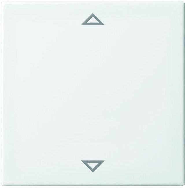 Vypínač se dvěma trojúhelníkovými symboly pro ovládání nahoru a dolů.
