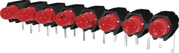 Signal Construct DUHS35822 LED série 8násobná zelená (d x š x v) 40 x 4.8 x 9.1 mm