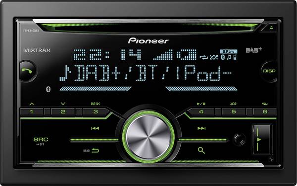 Pioneer FH-X840DAB autorádio (2 DIN) Bluetooth® handsfree zařízení, DAB+ tuner