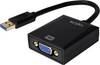 LogiLink UA0231 USB / VGA adaptér [1x USB 3.0 zástrčka A - 1x VGA zásuvka] černá 10.00 cm