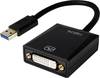 LogiLink UA0232 USB / DVI adaptér [1x USB 3.0 zástrčka A - 1x DVI zásuvka 24+5pólová] černá 10.00 cm