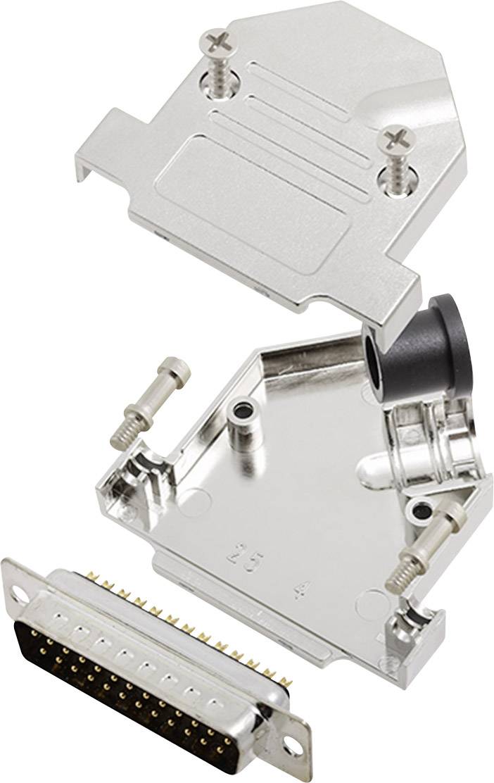 encitech D45NT25-M-DMP-K 6355-0072-13 sada D-SUB kolíkové lišty 45 ° Pólů: 25 pájecí kalíšek 1 sada