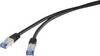 Renkforce RF-4673684 RJ45 síťové kabely, propojovací kabely CAT 6A S/FTP 3.00 m černá odolné proti UV záření 1 ks