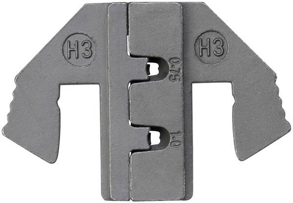TOOLCRAFT PLE-0H3 Lisovací vložky Krimpovací nástavec pro konektory Superseal (0,75 - 1 mm²) Vhodné pro značku (kleště): TOOLCRAFT PZ-500