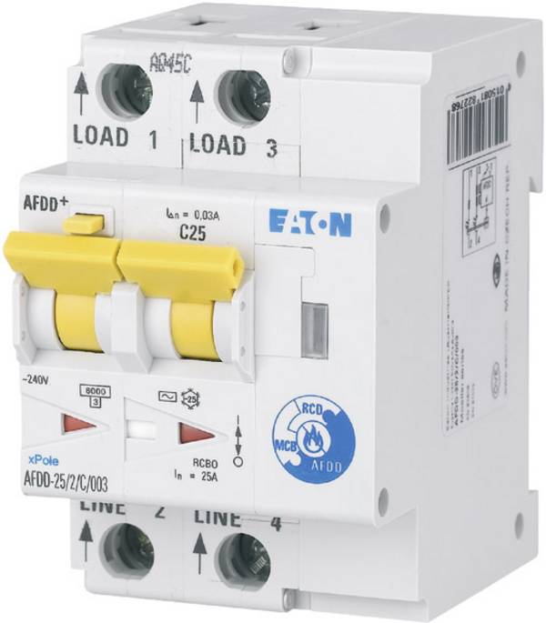 Eaton 187225 požární spínač 2pólový 25 A 0.03 A 230 V/AC 1 ks