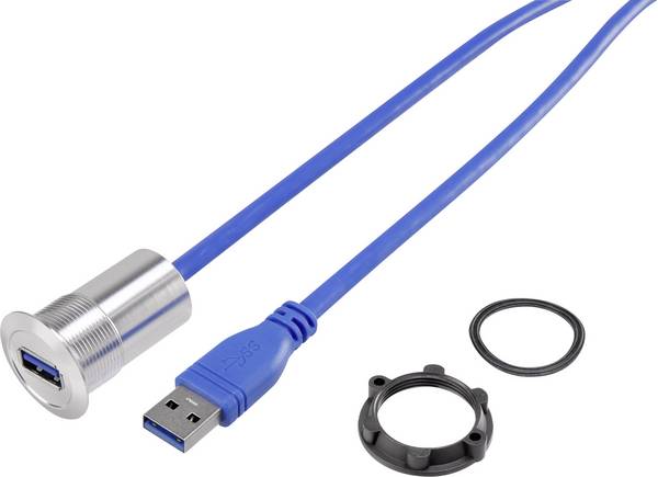 <br>  TRU COMPONENTS<br>  USB-21-BK<br>  Vestavěná zásuvka USB-A 3.0<br>  zásuvka, vestavná<br>  <br>  <br>  Množství: 1 ks<br>