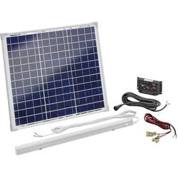Solární sada a LED osvětlením Esotec 120006, 30 Wp, vč. nabíjecího regulátoru