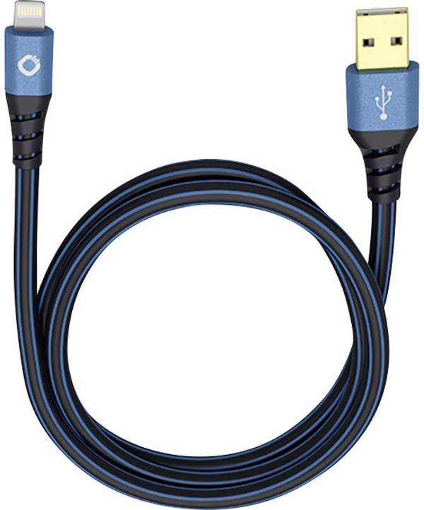 N/A N/A 3.00 m modrá, černá Oehlbach USB Plus LI