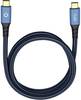 USB 3.0 [1x USB-C® zástrčka - 1x USB-C® zástrčka] 1.00 m modrá pozlacené kontakty Oehlbach USB Plus CC
