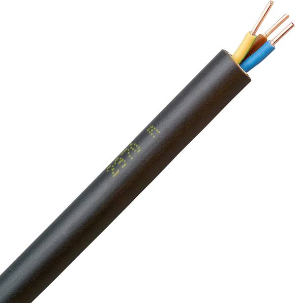 Kopp 153310045 uzemňovací kabel NYY-J 3 G 1.5 mm² černá 10 m