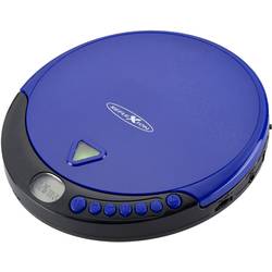 Discman - přenosný CD přehrávač s FM rádiem Reflexion PCD510MF, CD, CD-R, CD-RW, MP3, modrá