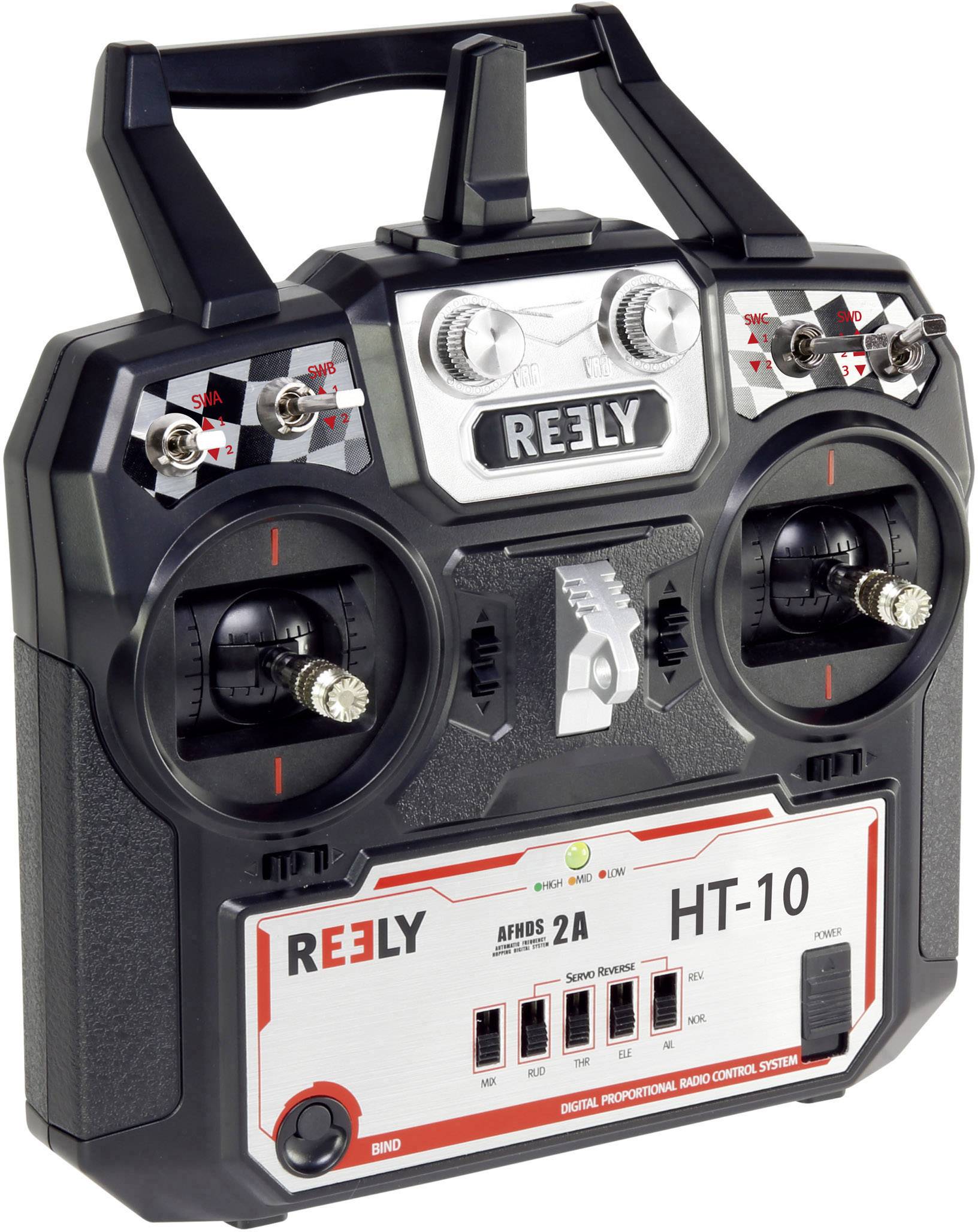 Reely HT-10  Ruční dálkové ovládání 2,4 GHz Kanálů: 10 vč. přijímače