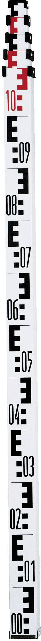 Měřítko ukazuje měření od 0 do 10 černou barvou na bílém pozadí.