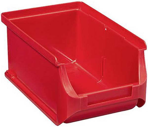 Plastový box na drobný materiál, stohovatelný Allit (d x š x v) 160 x 100 x 75 mm, červená