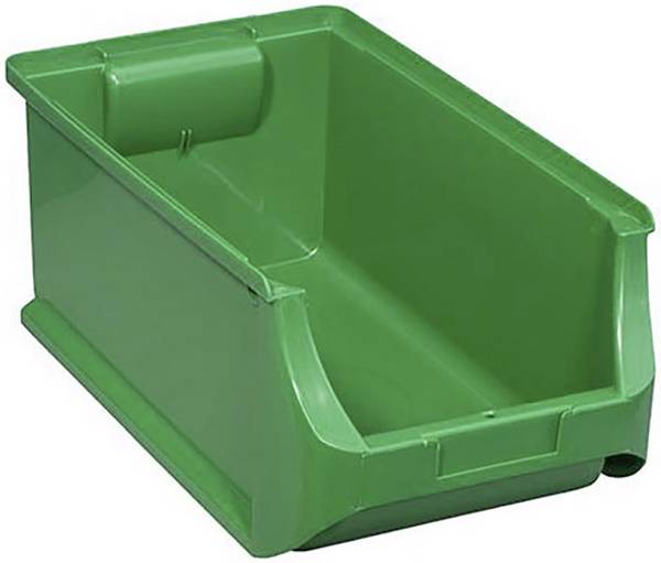 Plastový box na drobný materiál, stohovatelný Allit (d x š x v) 355 x 205 x 150 mm, zelená
