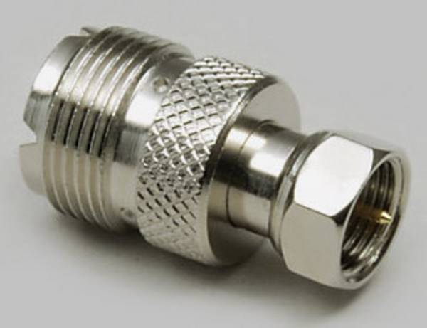 TRU COMPONENTS 1577809 UHF adaptér UHF zásuvka - F zástrčka 1 ks