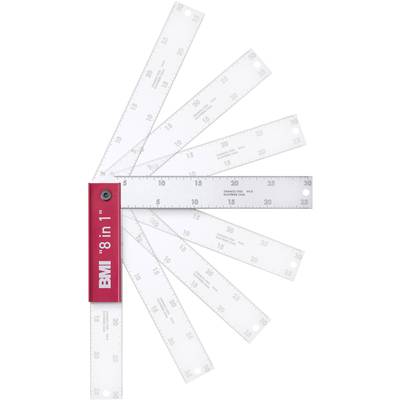 BMI Schreiner-/Gehrungswinkel 8 in 1 200mm 716200137 pokosový úhelník 200 x 80 mm, 157.5 °