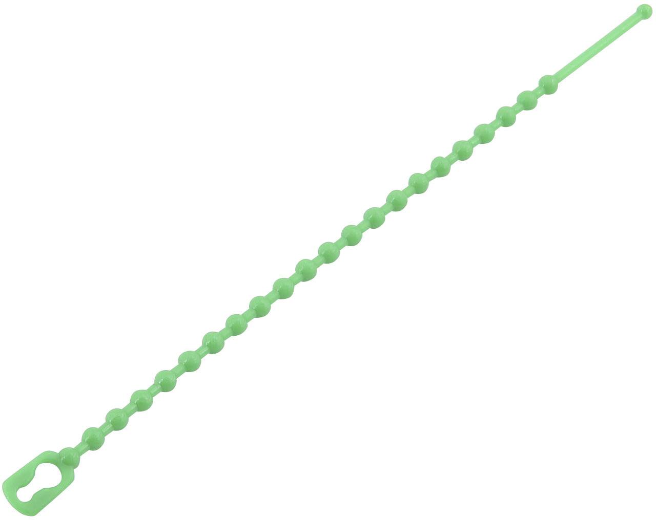 KSS TV100, TV100, kuličkový pásek stahovací, 2.20 mm, 100 mm, zelená, 100 ks