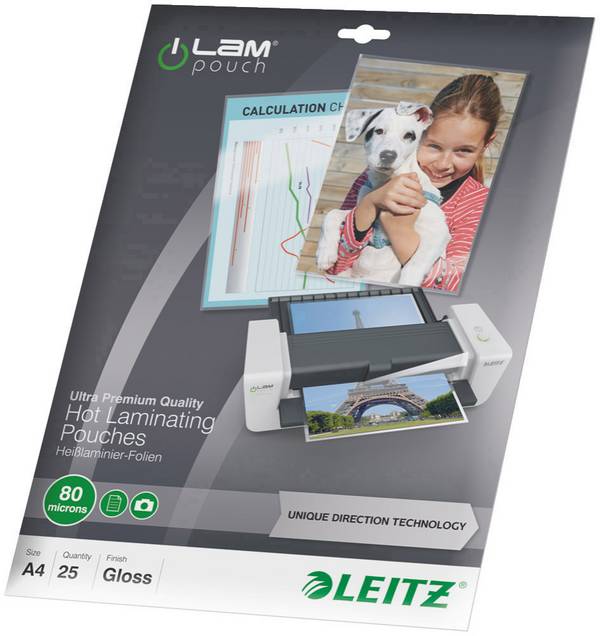 Leitz laminovací folie A4 80 micron lesklý  25 ks