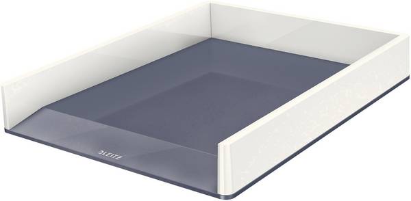 Leitz 5361-10-01 WOW Duo odkládací přihrádka na dopisy DIN A4, DIN C4  bílá, šedá 1 ks